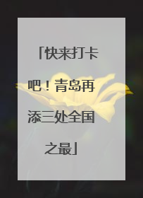 快来打卡吧！青岛再添三处全国之最