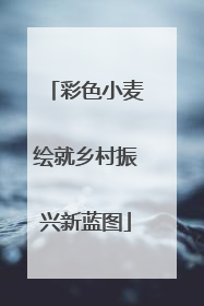 彩色小麦绘就乡村振兴新蓝图