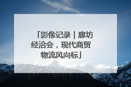 影像记录｜廊坊经洽会，现代商贸物流风向标