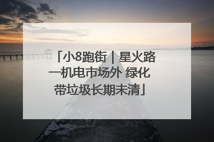 小8跑街｜星火路一机电市场外 绿化带垃圾长期未清