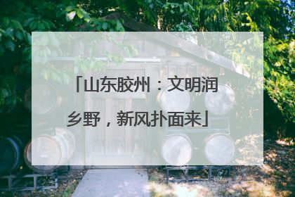 山东胶州：文明润乡野，新风扑面来