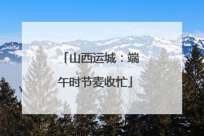 山西运城：端午时节麦收忙