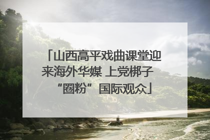 山西高平戏曲课堂迎来海外华媒 上党梆子“圈粉”国际观众