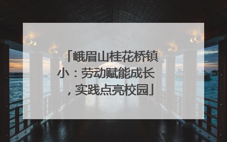 峨眉山桂花桥镇小：劳动赋能成长，实践点亮校园