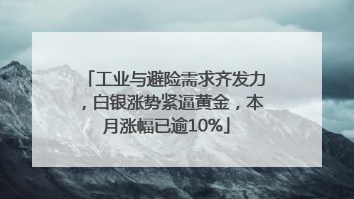 工业与避险需求齐发力，白银涨势紧逼黄金，本月涨幅已逾10%