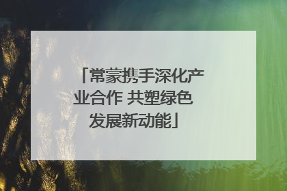 常蒙携手深化产业合作 共塑绿色发展新动能
