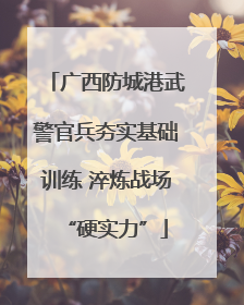 广西防城港武警官兵夯实基础训练 淬炼战场“硬实力”