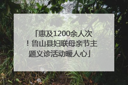 惠及1200余人次！鲁山县妇联母亲节主题义诊活动暖人心