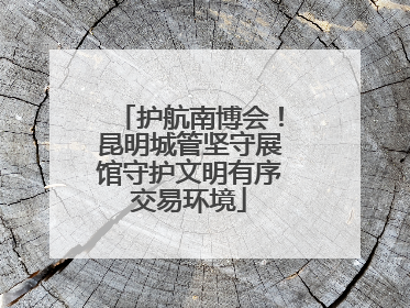 护航南博会！昆明城管坚守展馆守护文明有序交易环境