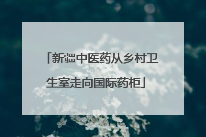 新疆中医药从乡村卫生室走向国际药柜