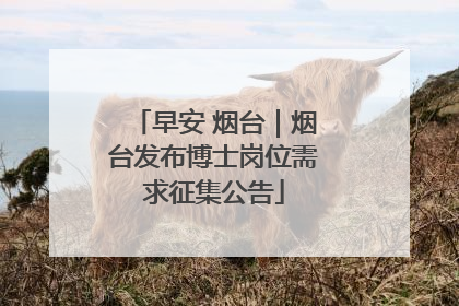 早安 烟台｜烟台发布博士岗位需求征集公告
