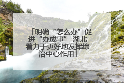 明确“怎么办”促进“办成事” 湖北着力于更好地发挥综治中心作用