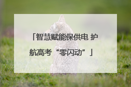 智慧赋能保供电 护航高考“零闪动”