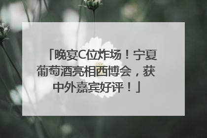 晚宴C位炸场！宁夏葡萄酒亮相西博会，获中外嘉宾好评！