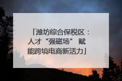 潍坊综合保税区：人才“强磁场” 赋能跨境电商新活力