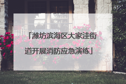 潍坊滨海区大家洼街道开展消防应急演练
