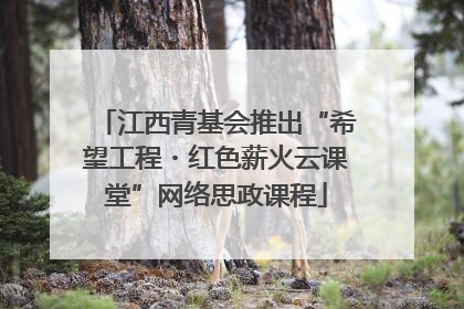 江西青基会推出“希望工程・红色薪火云课堂”网络思政课程