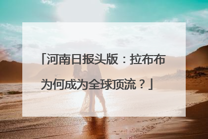 河南日报头版：拉布布为何成为全球顶流？