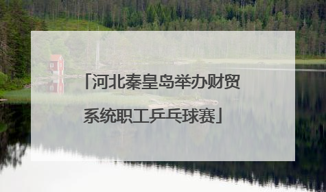 河北秦皇岛举办财贸系统职工乒乓球赛