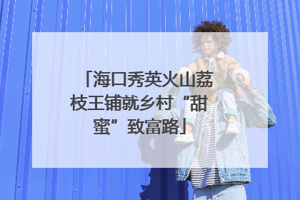 海口秀英火山荔枝王铺就乡村“甜蜜”致富路
