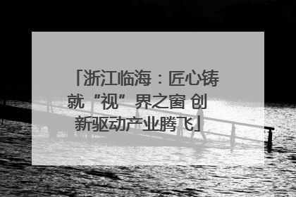 浙江临海：匠心铸就“视”界之窗 创新驱动产业腾飞