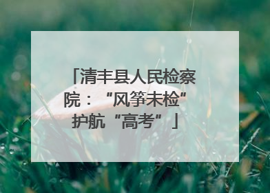 清丰县人民检察院：“风筝未检”护航“高考”