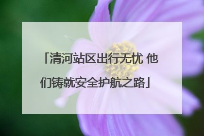 清河站区出行无忧 他们铸就安全护航之路