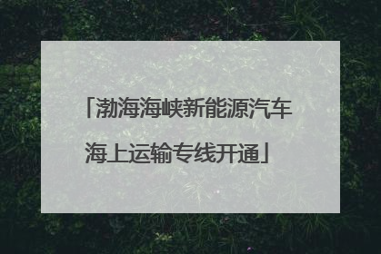 渤海海峡新能源汽车海上运输专线开通