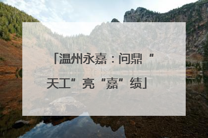 温州永嘉：问鼎“天工”亮“嘉”绩