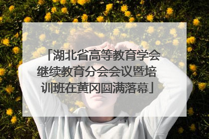 湖北省高等教育学会继续教育分会会议暨培训班在黄冈圆满落幕