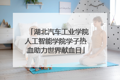 湖北汽车工业学院人工智能学院学子热血助力世界献血日