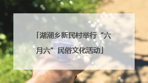 湖潮乡新民村举行“六月六”民俗文化活动