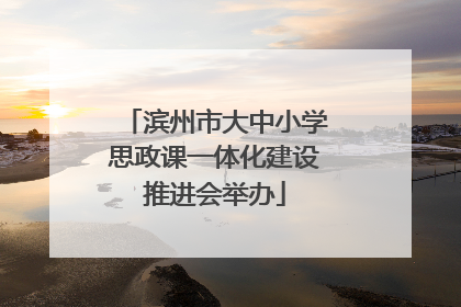 滨州市大中小学思政课一体化建设推进会举办