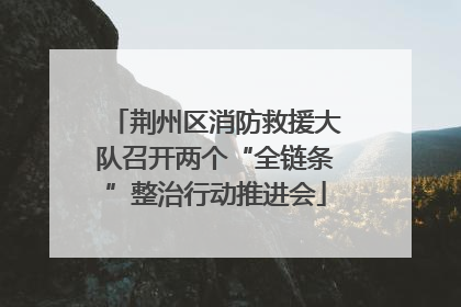 荆州区消防救援大队召开两个“全链条”整治行动推进会