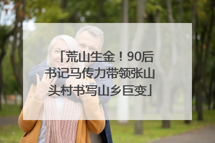 荒山生金！90后书记马传力带领张山头村书写山乡巨变