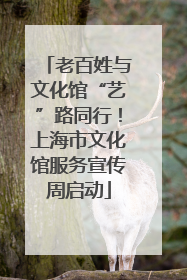 老百姓与文化馆“艺”路同行！上海市文化馆服务宣传周启动