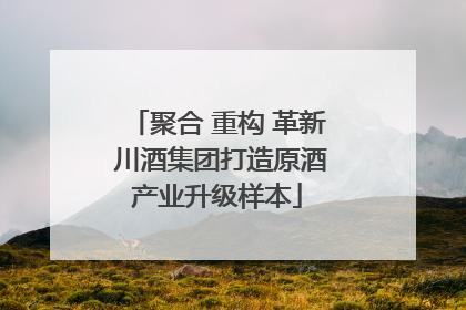 聚合 重构 革新 川酒集团打造原酒产业升级样本