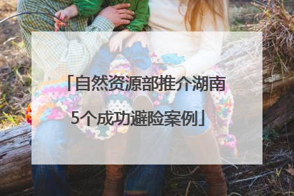 自然资源部推介湖南5个成功避险案例