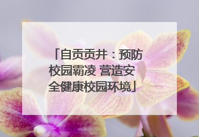 自贡贡井：预防校园霸凌 营造安全健康校园环境