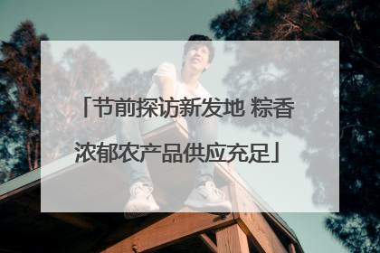 节前探访新发地 粽香浓郁农产品供应充足