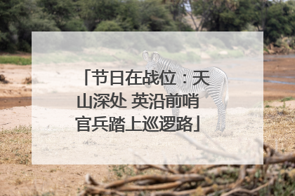 节日在战位：天山深处 英沿前哨官兵踏上巡逻路