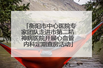 衡阳市中心医院专家团队走进市第二精神病医院开展心血管内科定期查房活动