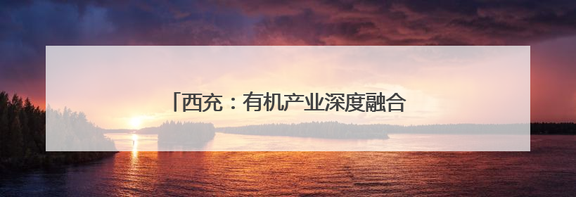 西充：有机产业深度融合 绘就乡村振兴新画卷