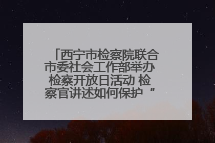 西宁市检察院联合市委社会工作部举办检察开放日活动 检察官讲述如何保护“少年的你”