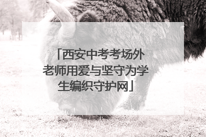 西安中考考场外 老师用爱与坚守为学生编织守护网