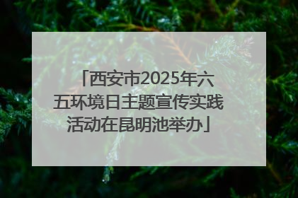 西安市2025年六五环境日主题宣传实践活动在昆明池举办