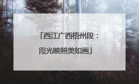 西江广西梧州段：霞光映照美如画