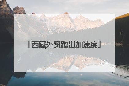 西藏外贸跑出加速度