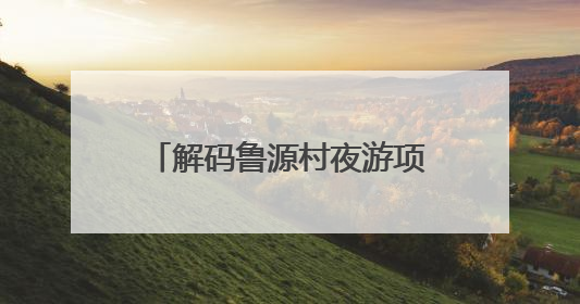 解码鲁源村夜游项目审批服务新范式