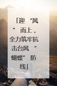 迎 “风” 而上，全力筑牢抗击台风 “蝴蝶” 防线